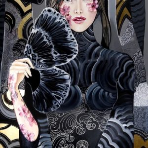 „Lady Sakura w objęciach motyla”